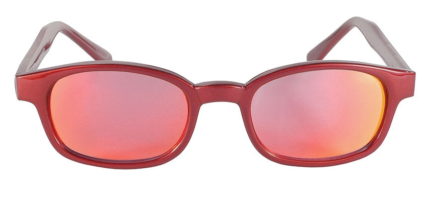 KD Sunglass Fire Red Frame / Red Mirror Lens Pcsun#20124