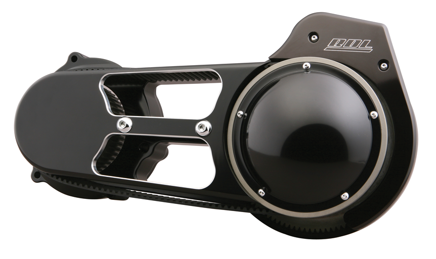 Open Belt Drive Kit 69Mm Black Softail And Dyna 2007-2017 Inc Lock Up Clutch Evo-8Sb