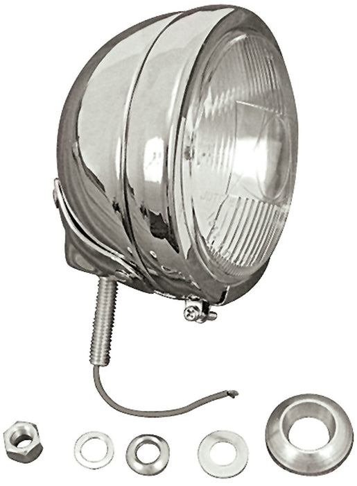 Spotlight & Passing Light Assembly 4-1 / 2"Diameter W / H-3 Halogen Bulb SAE Approved Chrome Plated