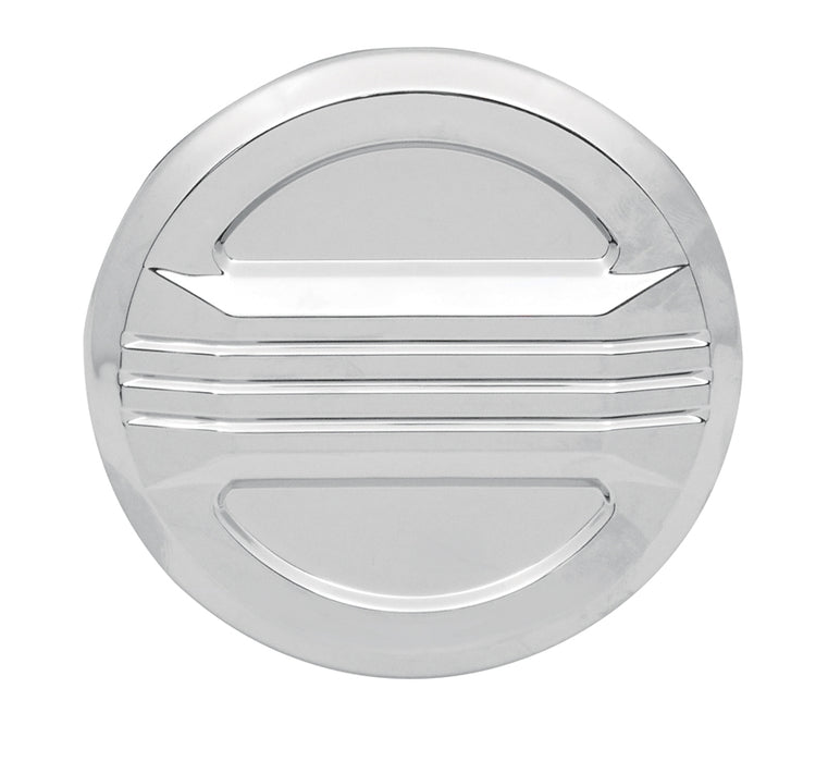 Three Line Gas Caps Chrome All Models 1982 / Later* Left And Right