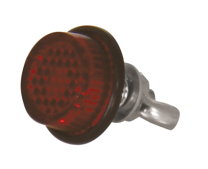 Universal Red Reflector Round W Wing Nut 20Mm Round Bolt On Pack Of 4