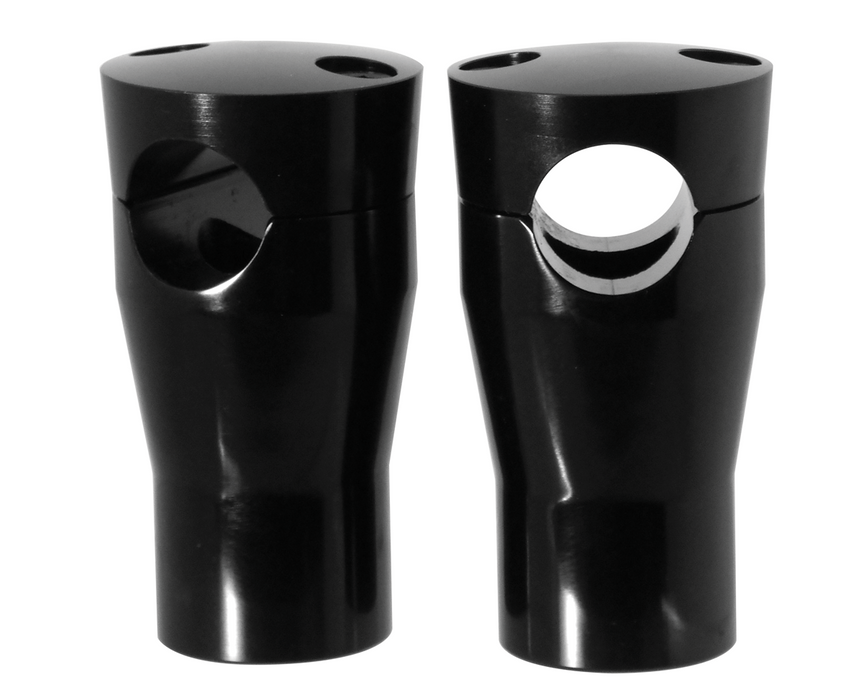 Handlebar Risers 4" Black Fits Custom Springer Forks Includes 1 / 2-20 Bolts