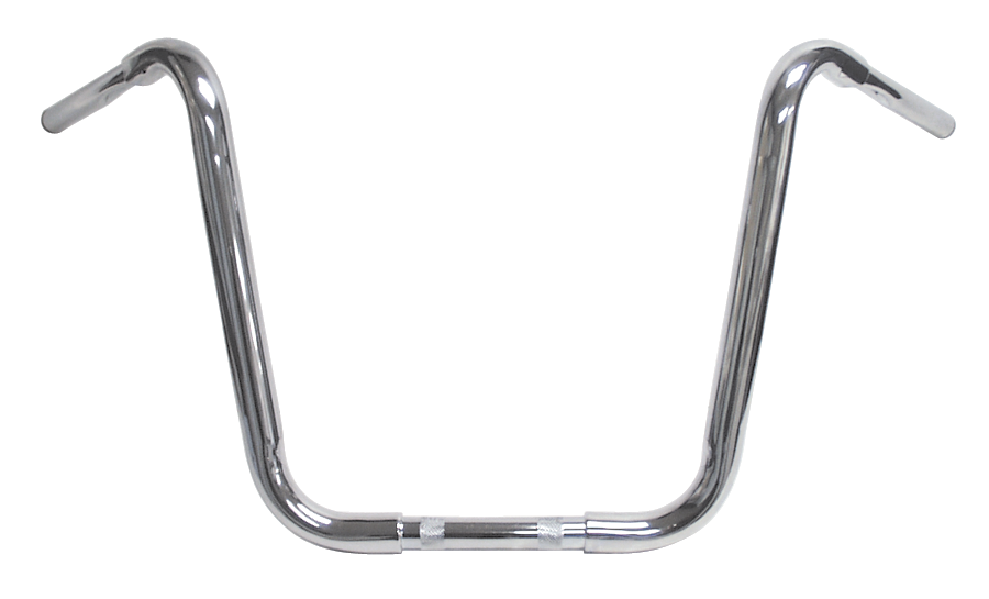 Handlebar Hefty 12" Apes 1 / 1 / 4 Od 9"Pullback 10"Center Width 35"Overall Width Chrome Plated
