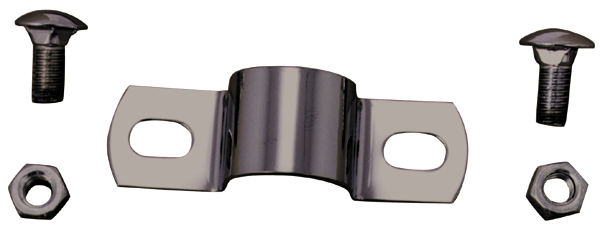 Clamp Frame Heavy Non-Slip 3 Piece 1-1 / 2"Id 1 / 2" Mounting Hole Eliminate Scratches Chrome