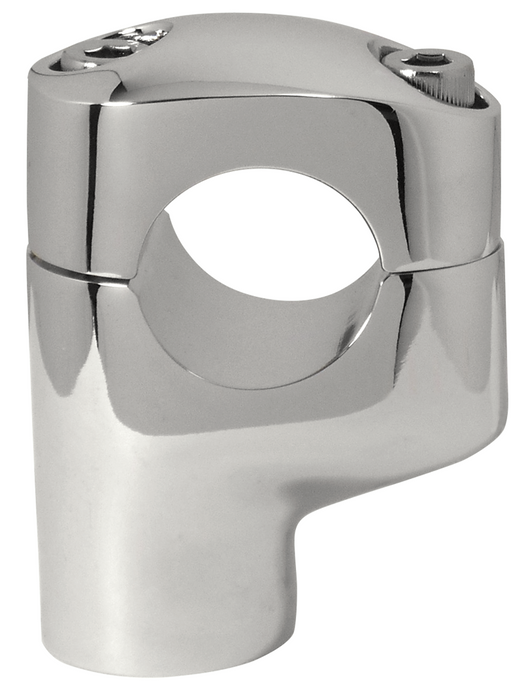 Riser 2.25"Tall 1.25" Hbars 3 / 4" Offset Forged Alum. Chromed 1 / 2-13 Threads