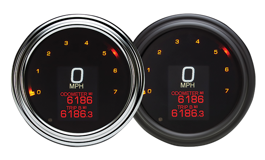 Digital Gauge Kit Mlx Series Fits Pre 2003 W 4-1 / 2" Fat Bob Hardwiring Mlx-2000