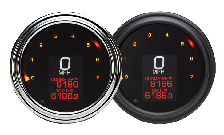 Digital Gauge Kit Mlx Series Fits Road King 04-13 Softail 04-10 Dyna 04-11 Fat Bob 4-1 / 2"