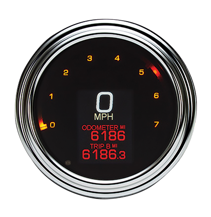 Digital Gauge Kit Mlx Series Fits Softail 2011 / Later Dyna 2012 / Later Road King 2014 / Later W 4-1 / 2" Fbd