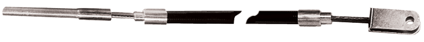 Brake Hose Black Coat Bss 43" Universal Fit For Stock Or Custom Use Dot Approved