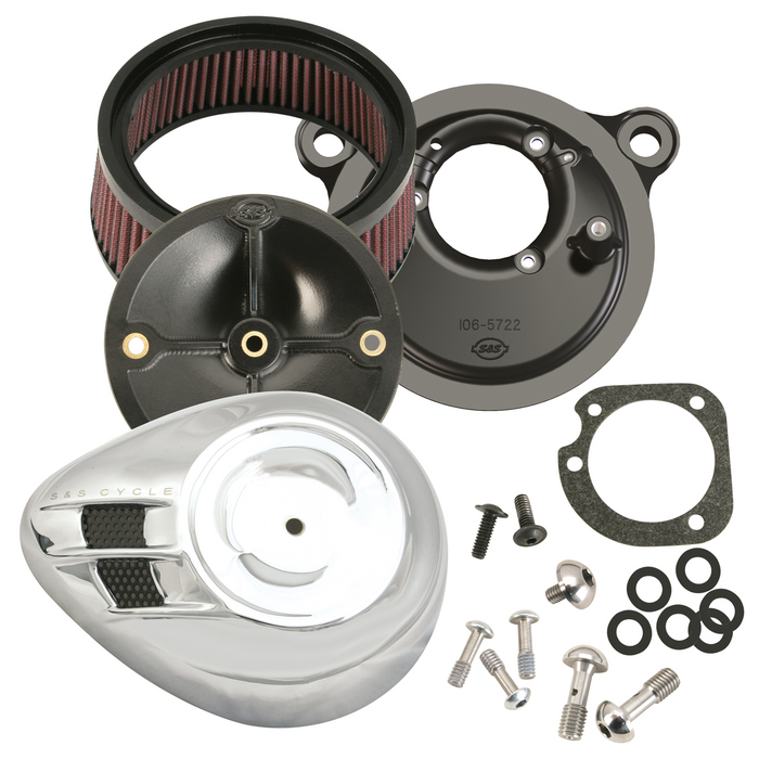 S&S Stealth Airstream Air Clnr 1999-2006 Big Twin 2007-2010 Cvo Softail Cv & Delphi EFI Models