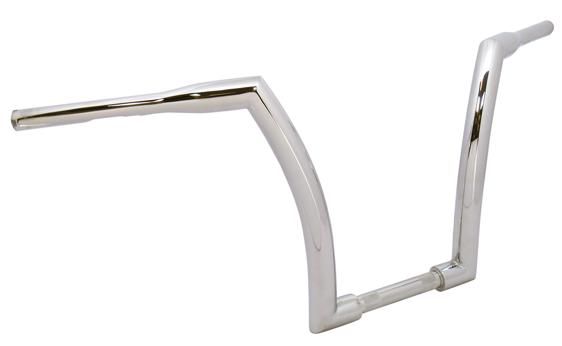Handlebar 1-1 / 2" Diameter Chrome 12"Rise 1.25"Rise Area 5"Pback 35" Wide 82 / Later Inc Fbw