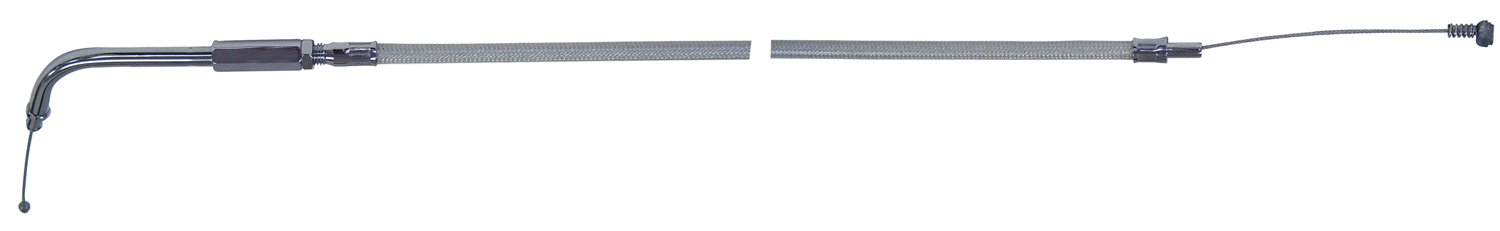 Idle Cable Braided Clear Coat 44.5" . Replaces HD #56375-96