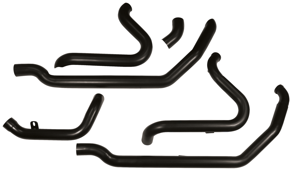 Dresser Duallies Head Pipes Chrome Plated FLT Models 2009 / 2016 True Dual Exhaust