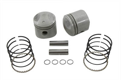 Replica 74 Overhead Valve Piston Set .010 Oversize 1941 / 1977 FL 1971 / 1977 FX