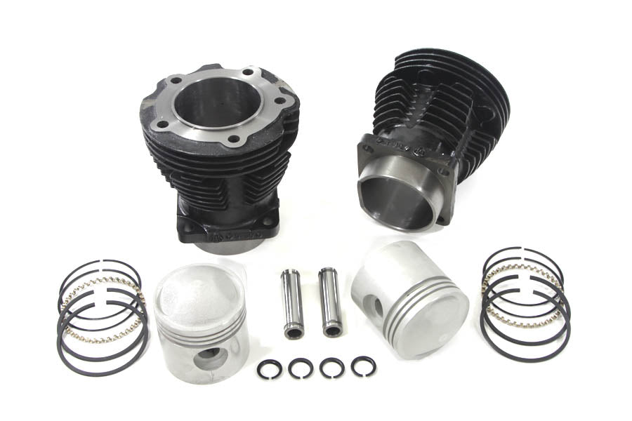 Replica 61 Knucklehead Cylinder Set Black 1936 / 1940 EL