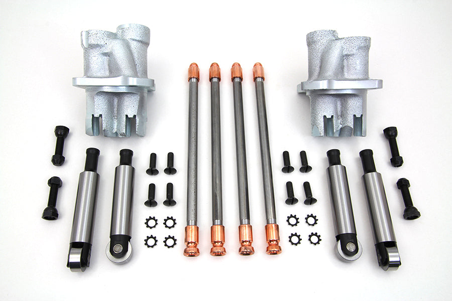 Tappet Block Kit with Lifters and Pushrod Kit 1936 / 1940 EL 1941 / 1947 FL