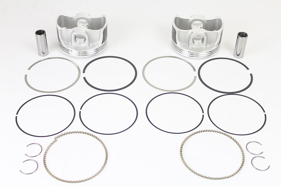 Wiseco Tracker Series Piston Set .020 Oversize 1999 / 2006 FLT 1999 / 2006 FXD 1999 / 2006 FXST 1999 / 2006 FLST
