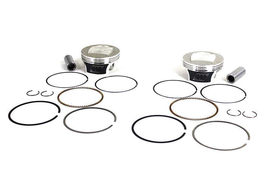 Wiseco Tracker Series Piston Set .010 Oversize 2007 / 2017 FLT 2007 / 2017 FXD 2007 / 2017 FLST 2007 / 2017 FXST