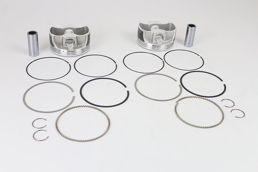 Wiseco Tracker Series Piston Set .020 Oversize 2007 / 2017 FLT 2007 / 2017 FXD 2007 / 2017 FLST 2007 / 2017 FXST