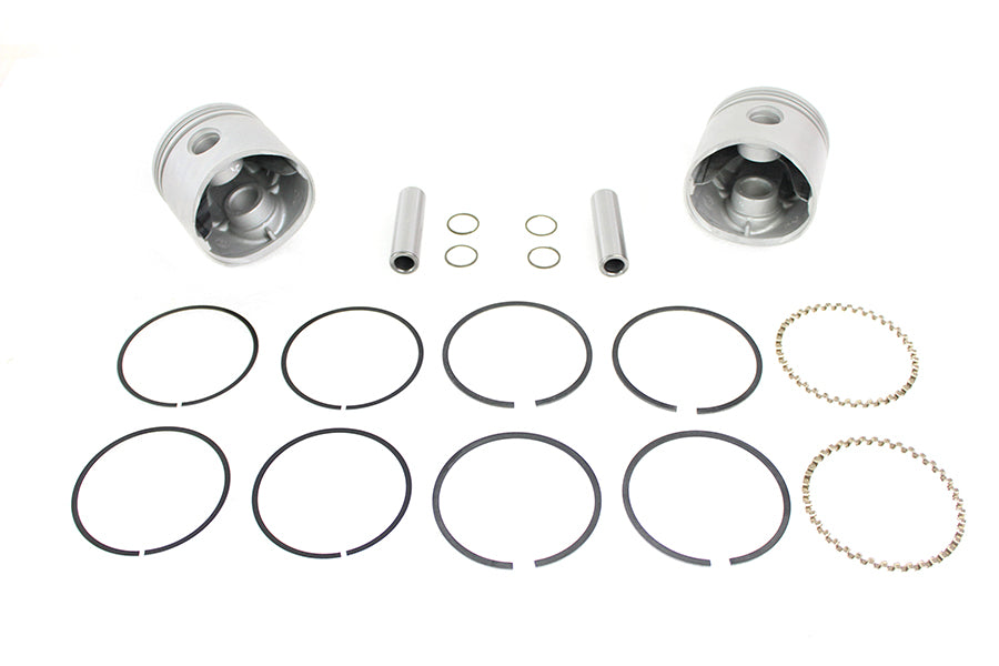 Replica 74 Overhead Valve Piston Set .005 Oversize 1941 / 1977 FL 1971 / 1977 FX