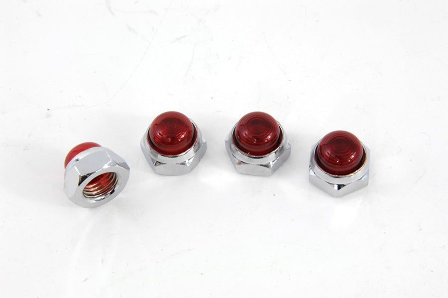 Red Rocker Arm Shaft End Caps 1966 / 1984 FL 1971 / 1984 FX 1980 / 1983 FLT 1982 / 1983 FXR 1957 / 1985 XL