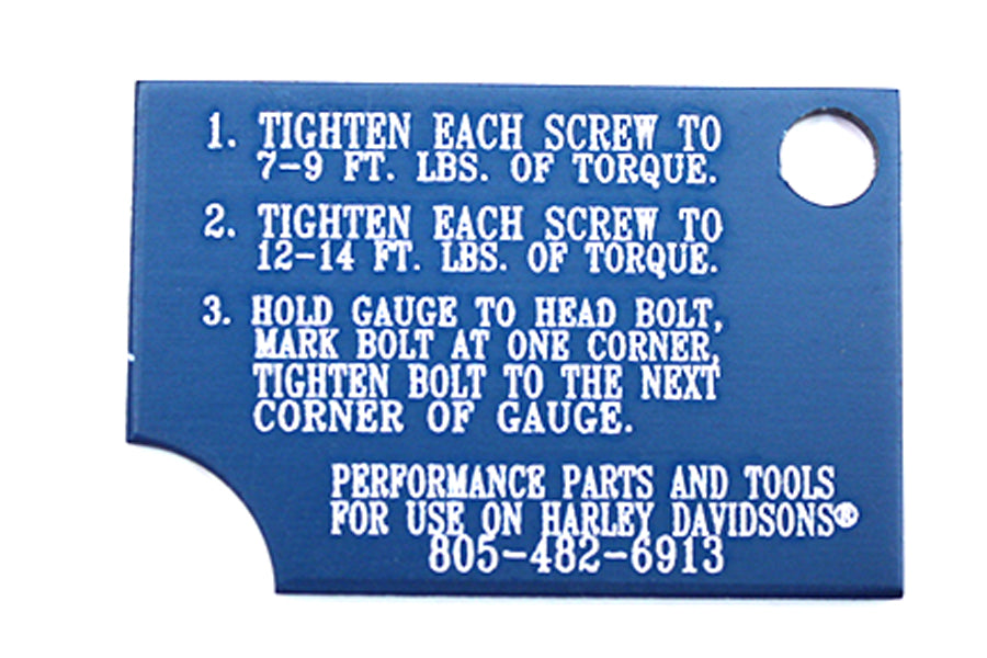 Evolution Head Bolt Torque Gauge Tool 1984 / 1998 FXST 1986 / 1998 FLST 1991 / 1998 FXD 1984 / 1998 FLT 1984 / 1994 FXR