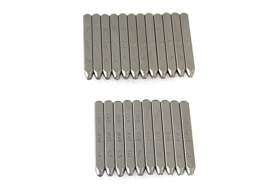 Motor Number Stamp Set 1948 / 1969 FL 1948 / 1952 EL