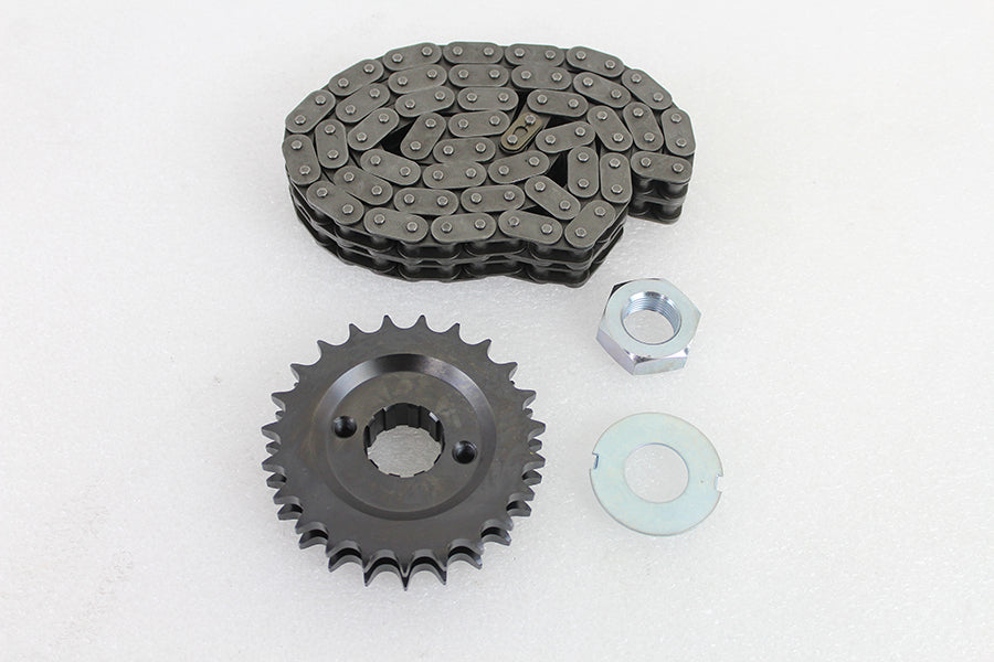 23" Tooth Spline Sprocket and Chain Kit 1955 / 1984 FL