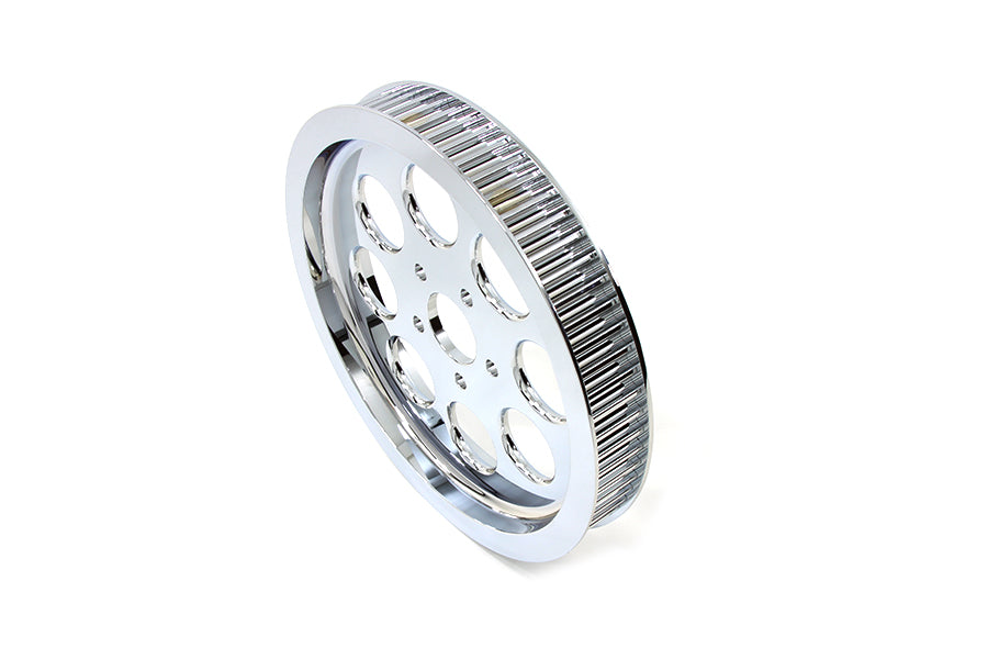 Rear Drive Pulley 70 Tooth Chrome 1979 / 1984 FL 4-speed1979 / 1984 FX 4-speed1986 / 1999 FXST 1986 / 1999 FLST 1979 / 1999 FLH 1979 / 1999 FLH 1982 / 1986 FXRS