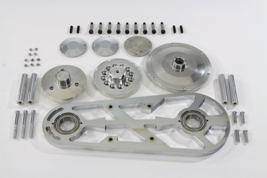 Belt Drive Outboard Support Kit Chrome with Hardware 0 /  Custom application for 3 BDL & York units"