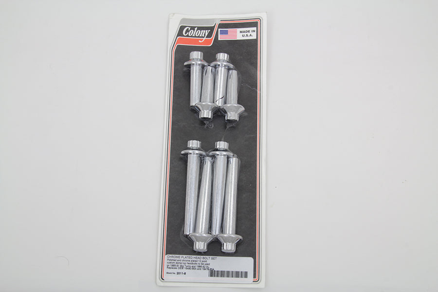 Cylinder Head Bolt Set Chrome 1985 / 1991 FXST 1986 / 1992 XL 1986 / 1991 FLST 1985 / 1991 FLT 1985 / 1991 FXR