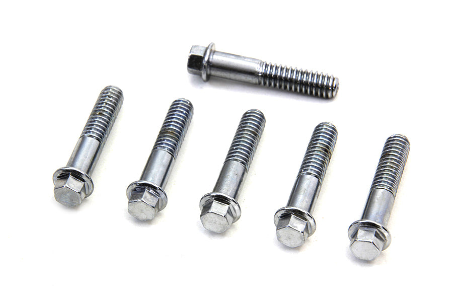 D-Ring Chrome Rocker Arm Cover Screw Set 1948 / 1965 FL