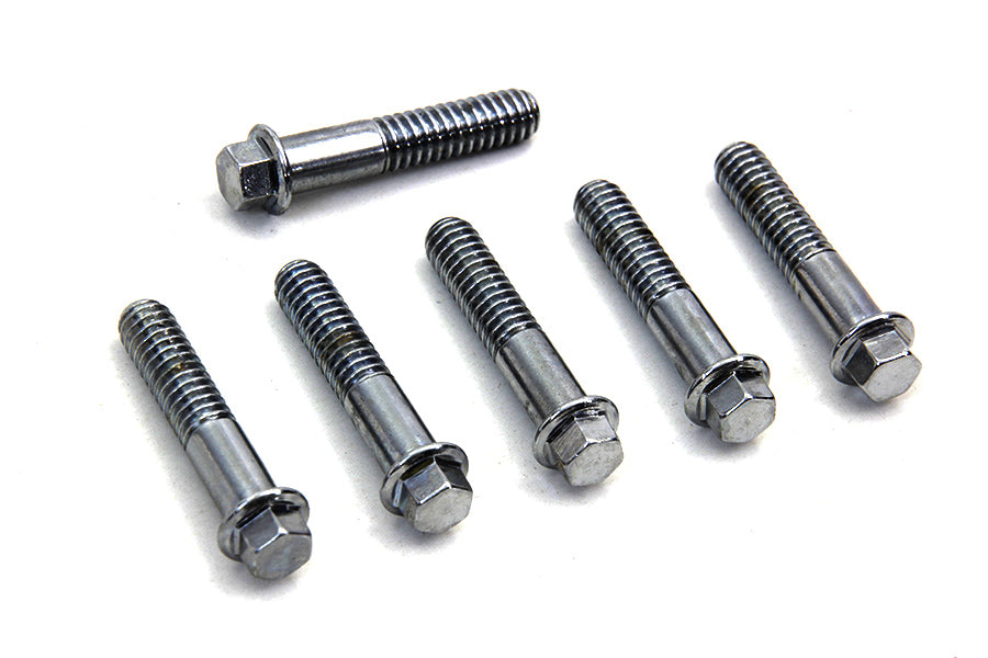 D-Ring Chrome Rocker Arm Cover Screw Set 1948 / 1965 FL