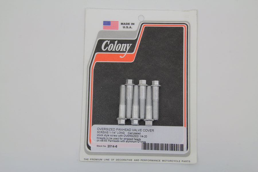 D-Ring Cadmium Rocker Arm Cover Screw Set 1948 / 1965 FL