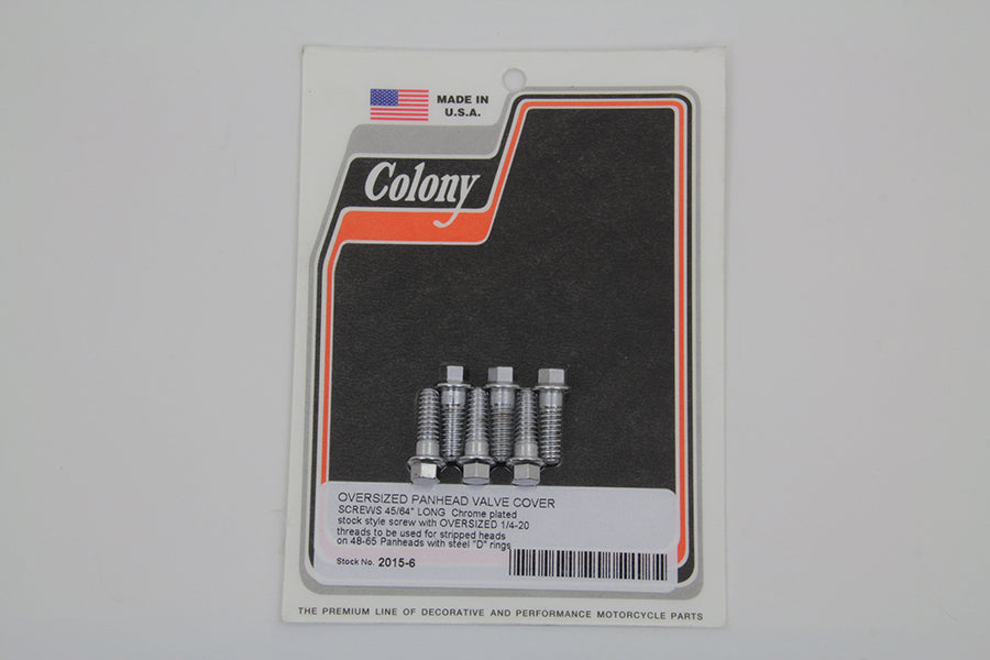 D-Ring Chrome Rocker Arm Cover Screw Set 1948 / 1965 FL
