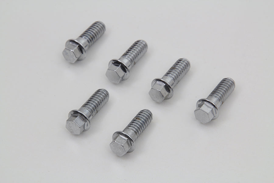 D-Ring Chrome Rocker Arm Cover Screw Set 1948 / 1965 FL