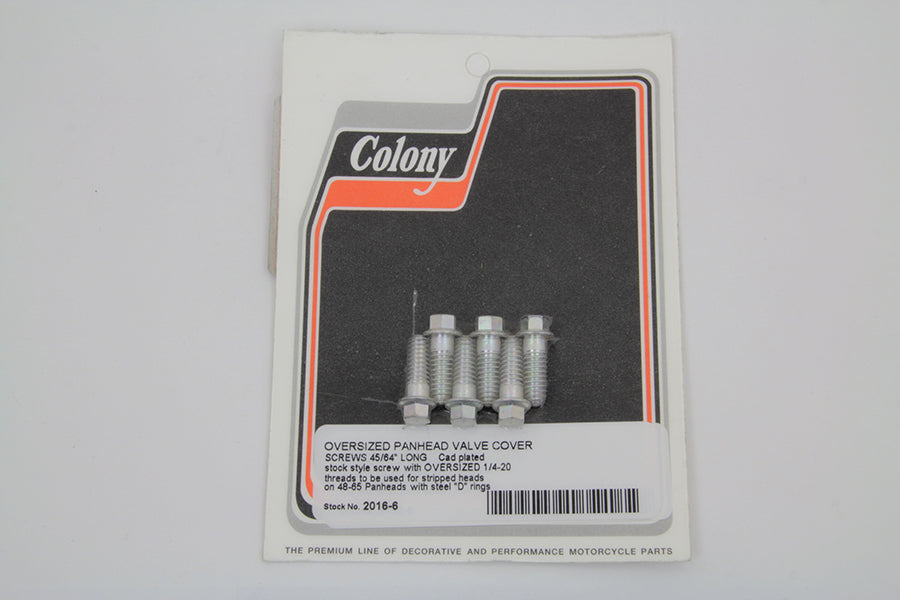 D-Ring Cadmium Rocker Arm Cover Screw Set 1948 / 1965 FL