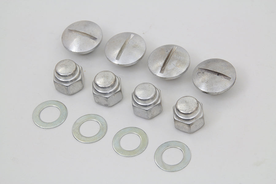 Rocker Arm Slotted Cadmium Cover Plug Kit 1971 / 1984 FL 1971 / 1984 FX 1979 / 1983 FLT 1982 / 1983 FXR 1957 / 1985 XL