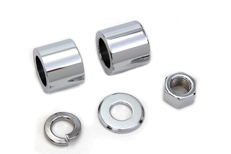 Front Axle Spacer Kit Smooth Style Chrome 2000 / 2006 FXST Front Fitment2000 / 2006 FXDWG Front Fitment