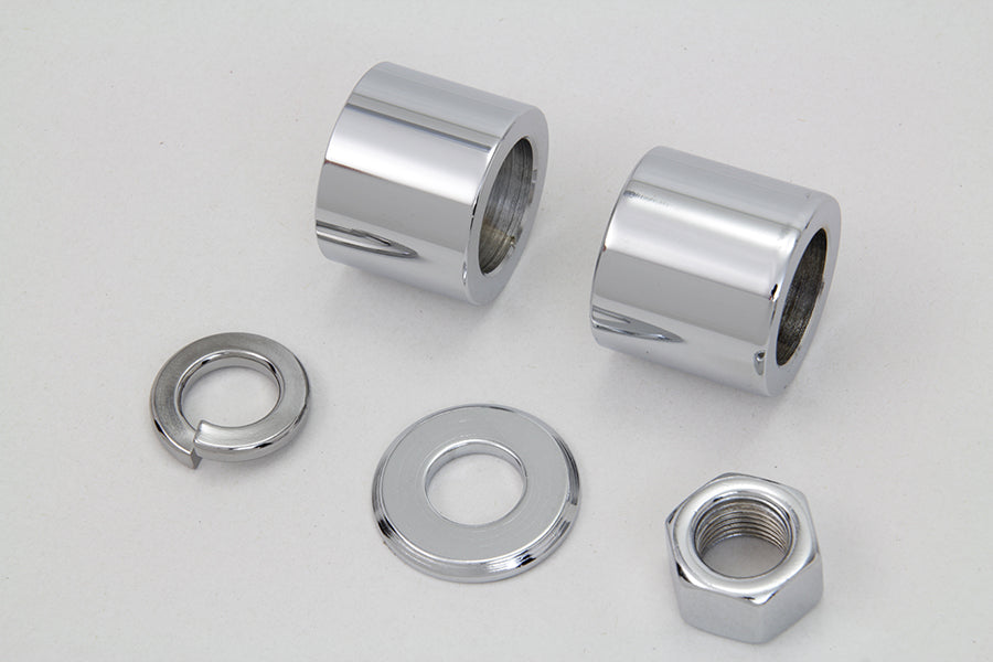 Front Axle Spacer Kit Smooth Style Chrome 2000 / 2006 FXST Front Fitment2000 / 2006 FXDWG Front Fitment