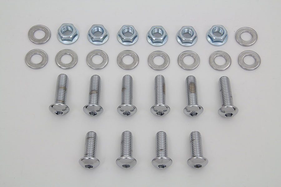 Rear Fender Strut Bolt Kit Chrome 2000 / 2002 FXST 2000 / 2003 FLST