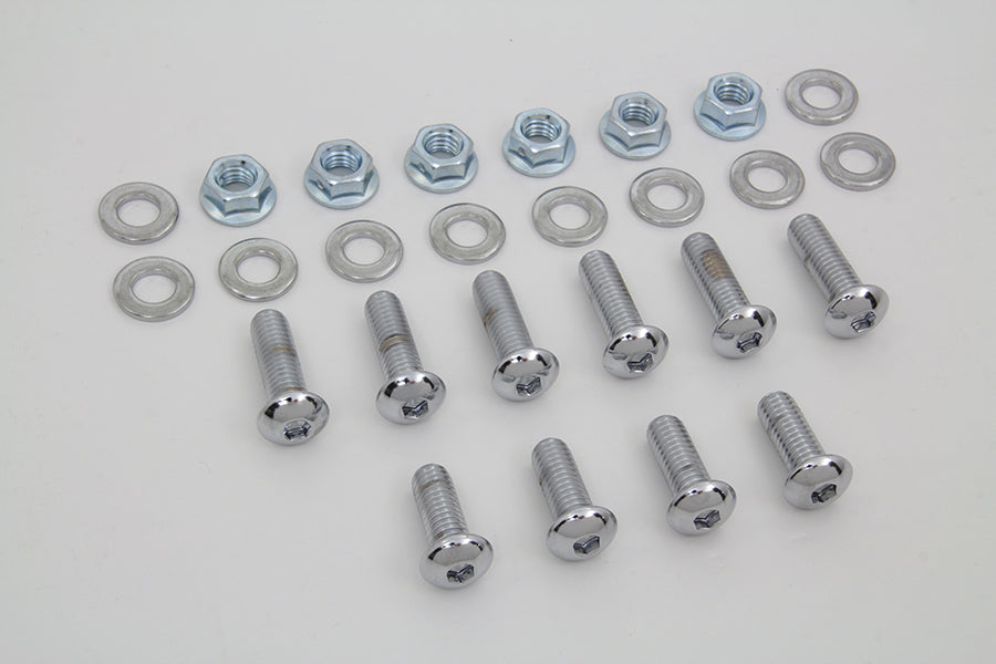 Rear Fender Strut Bolt Kit Chrome 2000 / 2002 FXST 2000 / 2003 FLST