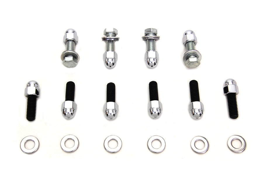 Rear Fender Strut Bolt Kit Chrome 2000 / 2002 FXST 2000 / 2003 FLST