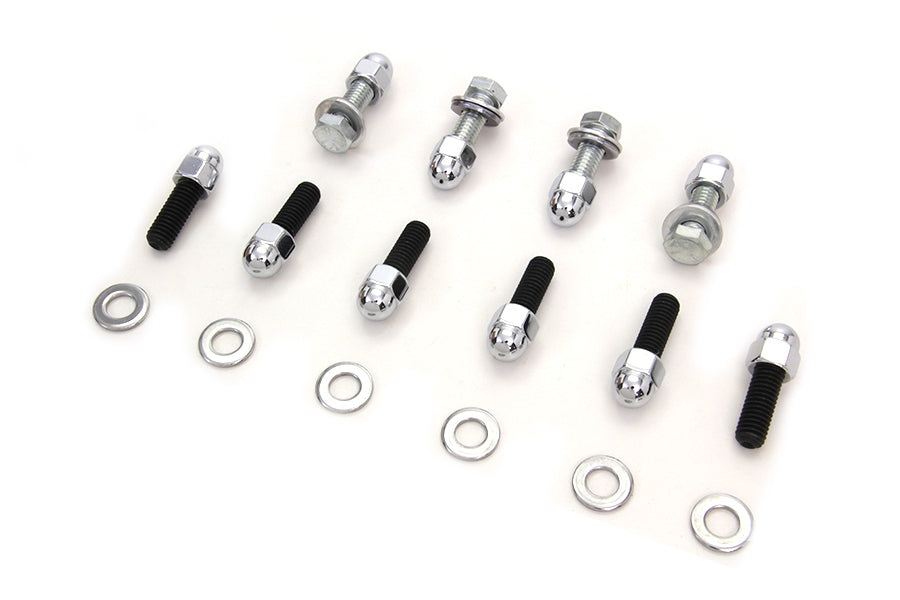 Rear Fender Strut Bolt Kit Chrome 2000 / 2002 FXST 2000 / 2003 FLST
