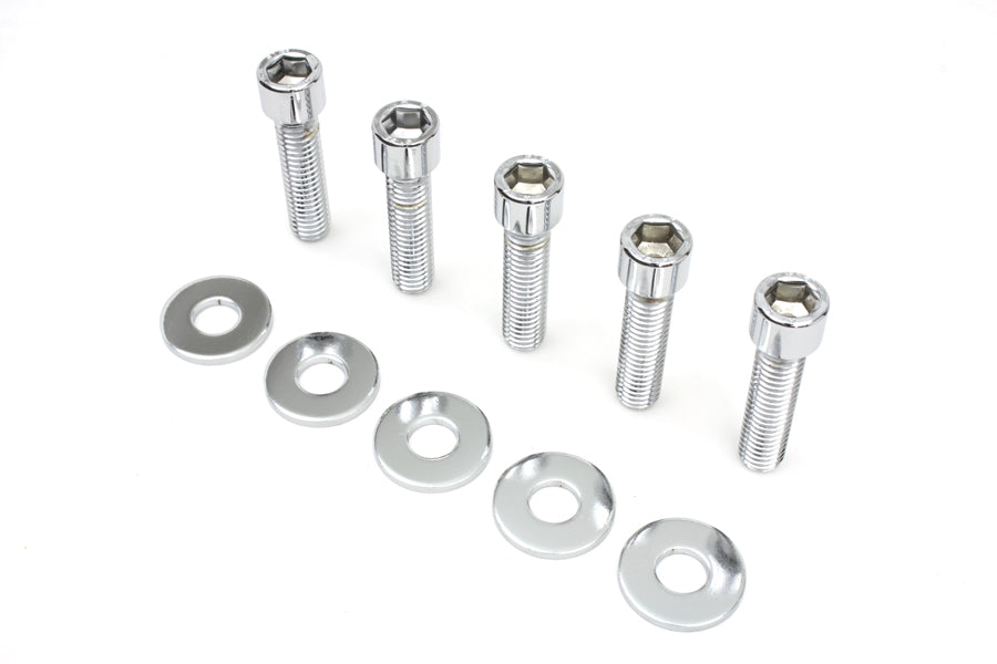 Rear Pulley Bolt and Washer Kit Allen Style 1993 / 1996 FXST cast wheel1997 / 1998 FXD cast wheel1993 / 1996 FLST cast wheel1997 / 1998 FLT cast wheel1997 / 1999 FXST spoke wheel1997 / 1999 FLST spoke wheel1999 / UP FLT spoke wheel