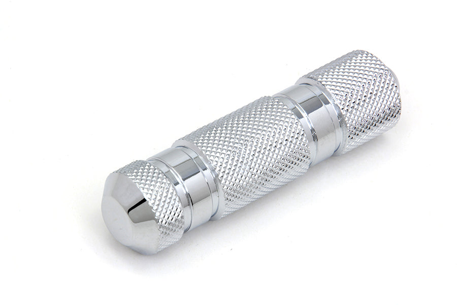 Chrome Knurled Four Grooved Shifter Peg 1952 / 1984 FL 1971 / 1984 FX 1979 / UP FLT 1979 / UP FLT 1984 / 1994 FXR 1984 / 1994 FXR 1984 / UP FXST 1984 / UP FXST 1986 / UP FLST 1991 / 2017 FXD 1952 / UP XL