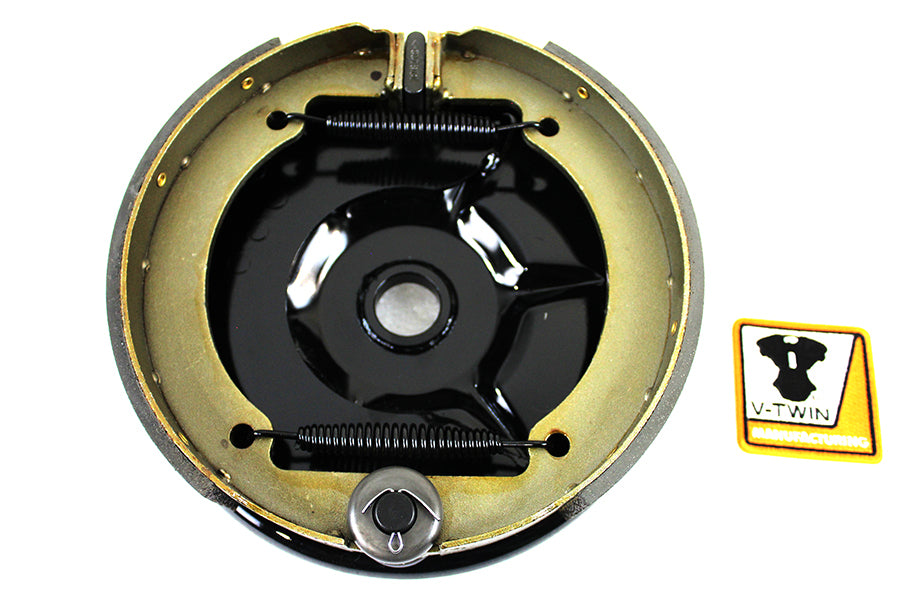 Rear Mechanical Brake Backing Plate Kit Black 1936 / 1940 EL 1941 / 1957 FL 1937 / 1948 VL
