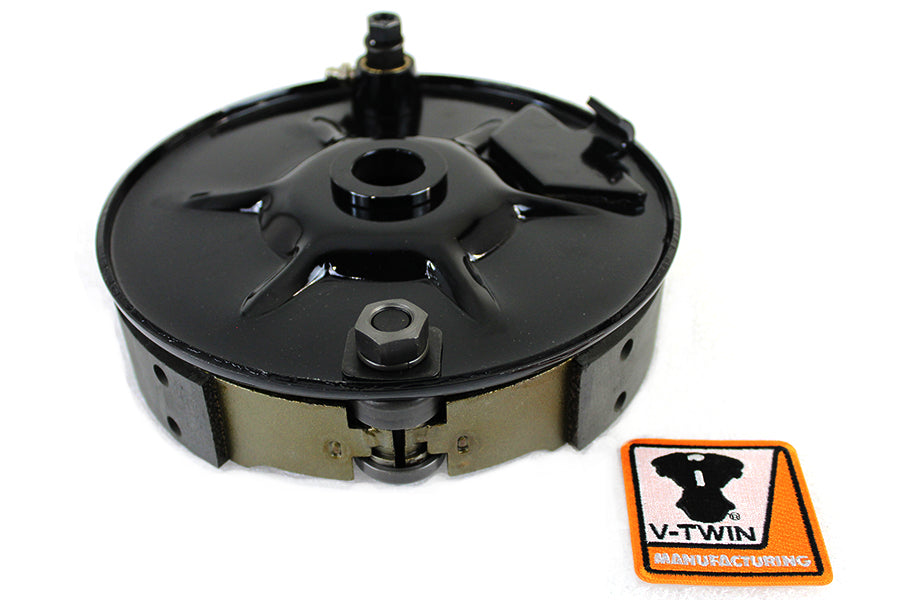 Rear Mechanical Brake Backing Plate Kit Black 1936 / 1940 EL 1941 / 1957 FL 1937 / 1948 VL