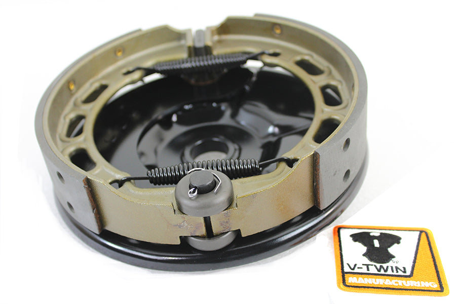 Rear Mechanical Brake Backing Plate Kit Black 1936 / 1940 EL 1941 / 1957 FL 1937 / 1948 VL