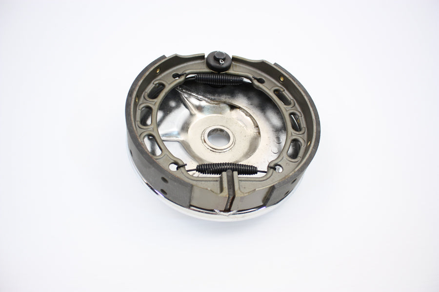 Rear Mechanical Brake Backing Plate Kit Chrome 1936 / 1940 EL 1941 / 1957 FL 1937 / 1948 VL